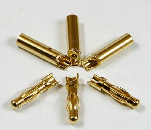 4mm Golden Plated Connector (3 pairs) AM-1003E